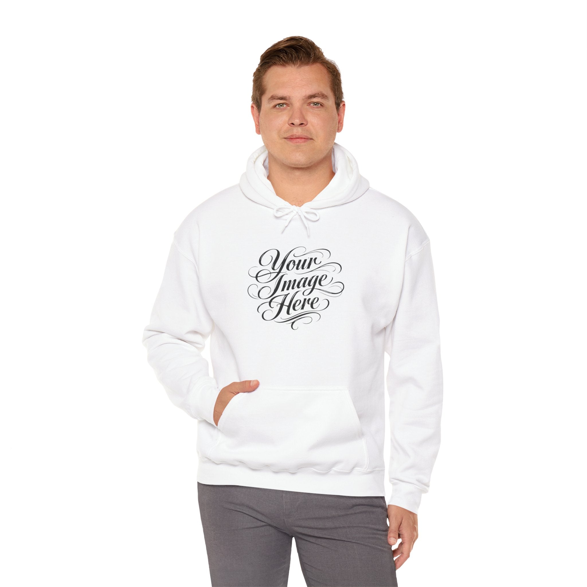 Unisex Hoodie — Custom Image & Optional Text