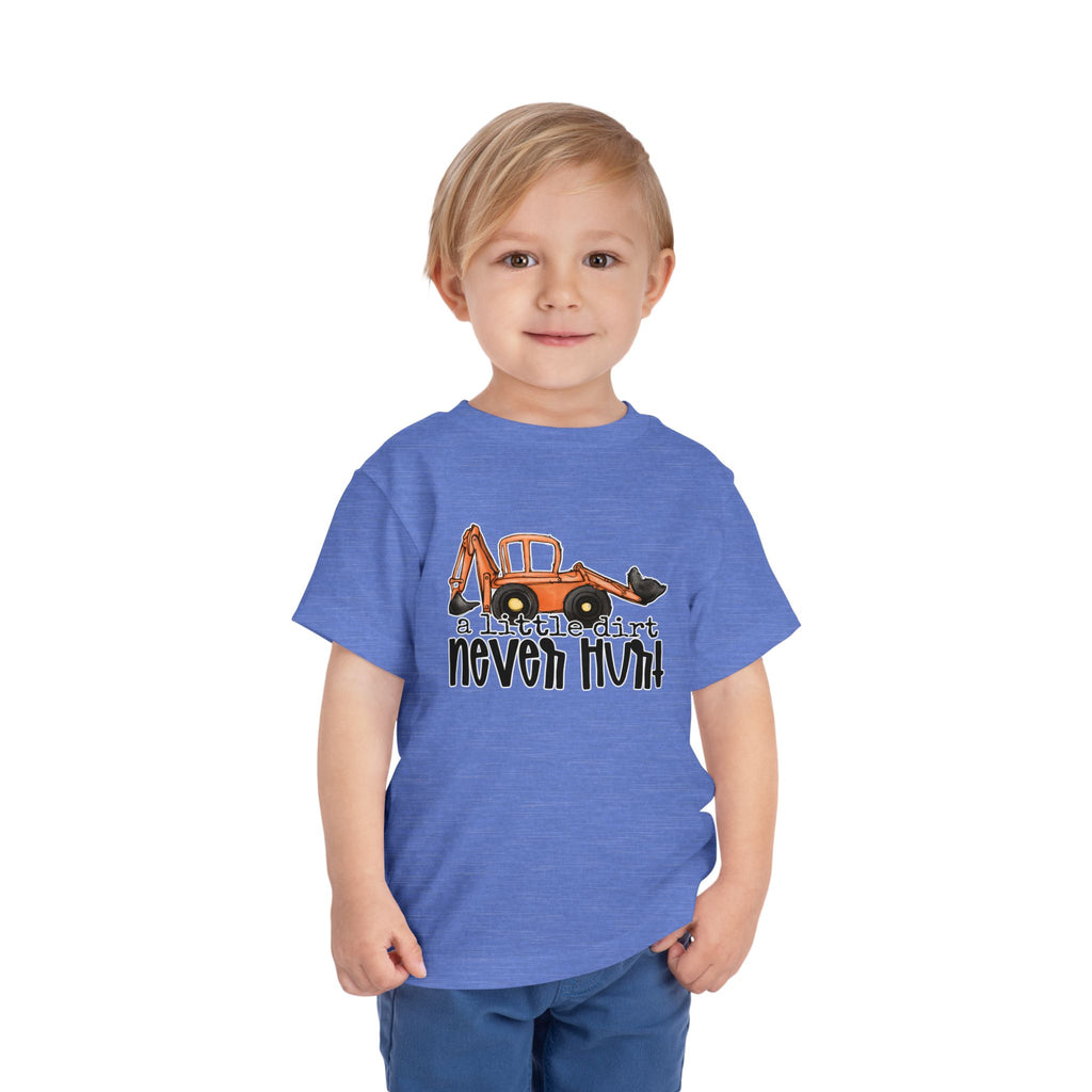 A Little Dirt Never Hurt — Funny Toddler Truck Graphic Tee