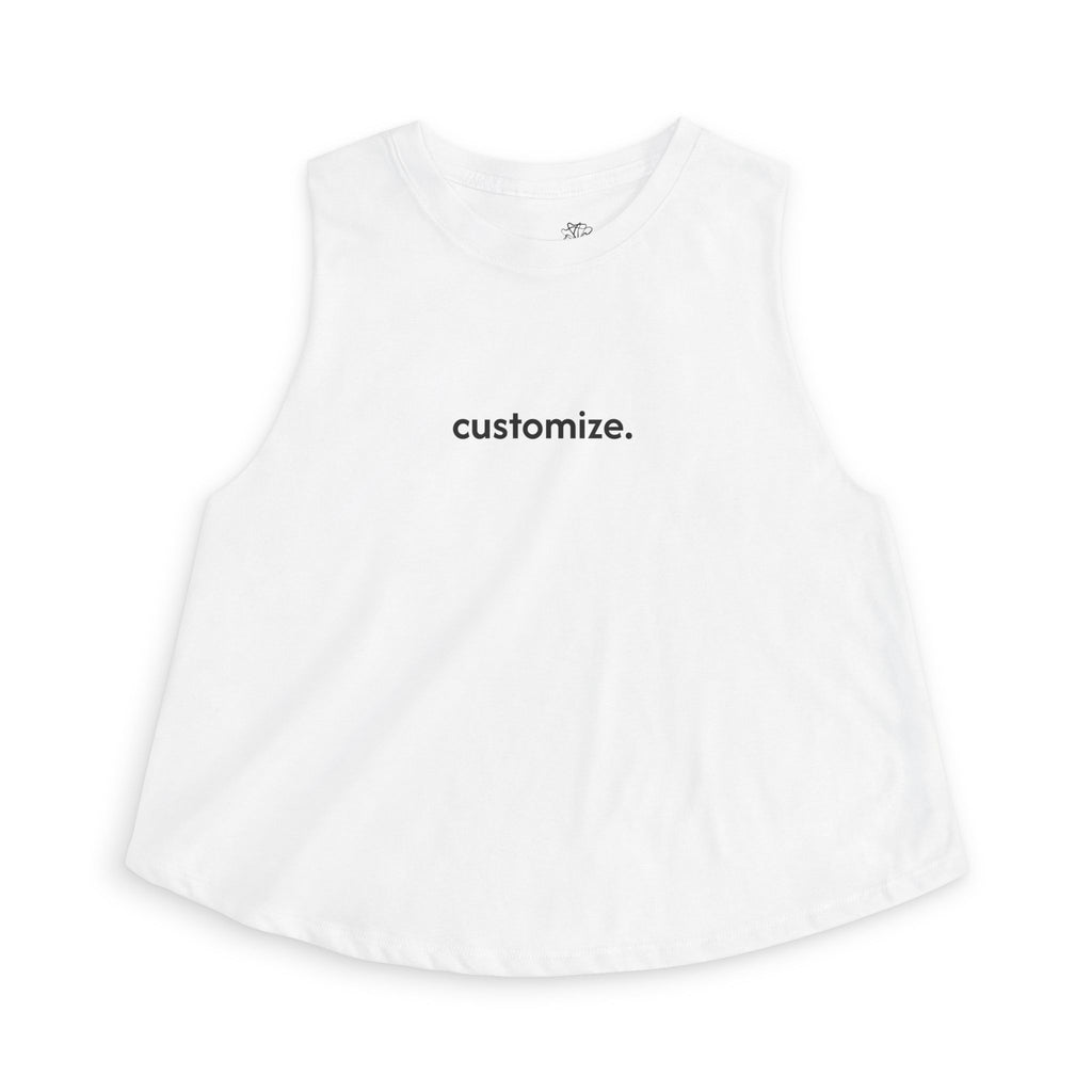 Women's Crop Tank — Custom Text