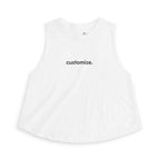 Women's Crop Tank — Custom Text