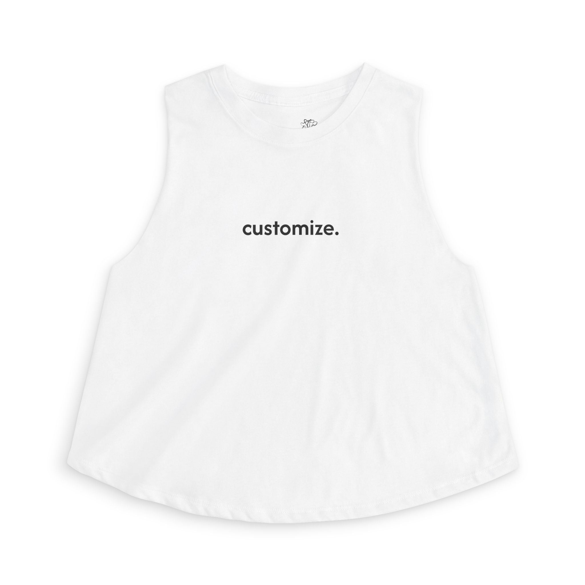Women's Crop Tank — Custom Text