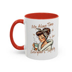Coffee Mug — "My Alone Time Is for Everyone's Safety" Retro Woman Accent Mug