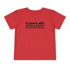 6 Years Old, Already Graduated, Already Overachieving — Funny Toddler Birthday & Graduation T-Shirt