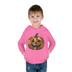 Toddler Halloween Pumpkin Hoodie — Patchwork Jack-O'-Lantern Pullover
