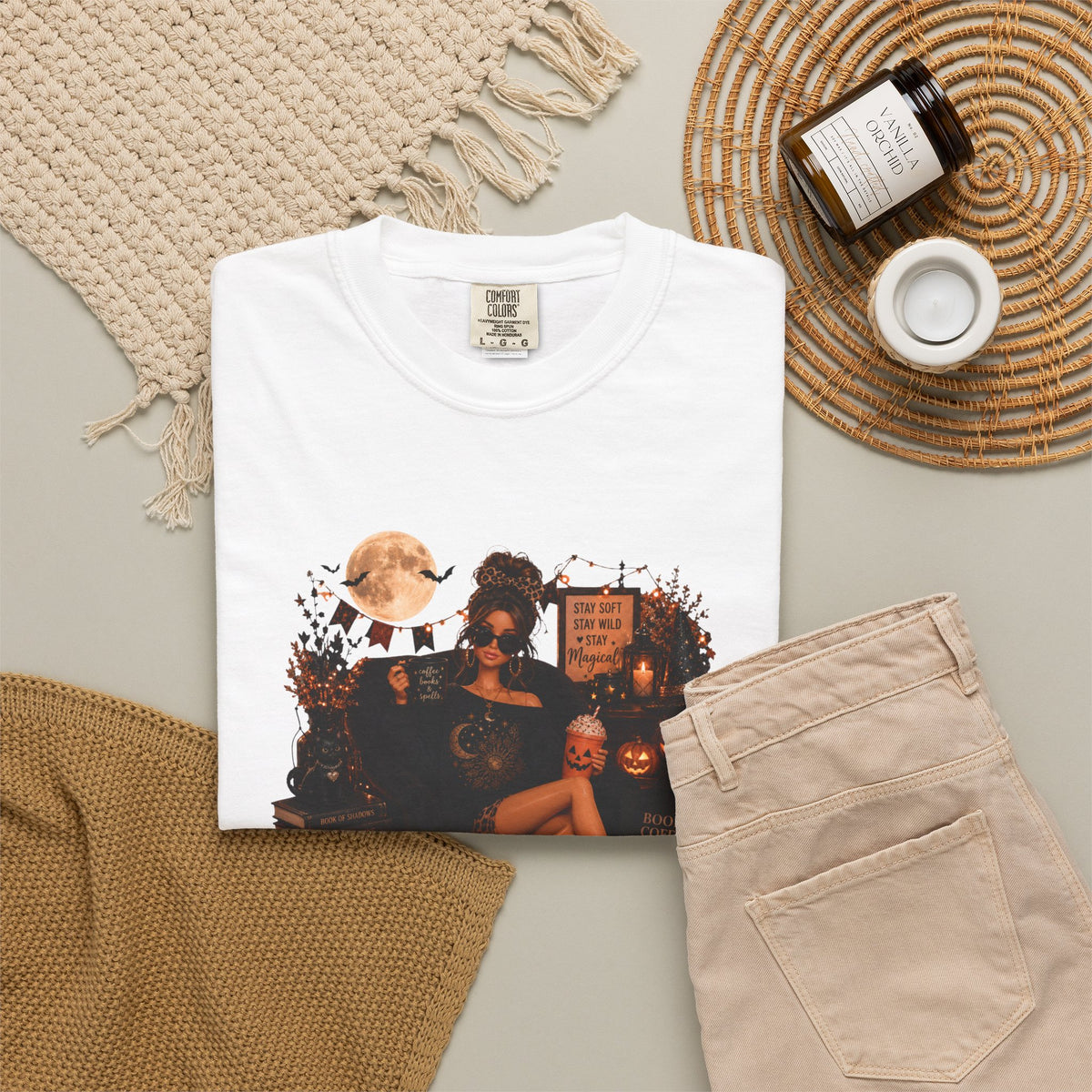 I am just here for the BOOS (lol) Graphic Comfort Colors T-Shirt