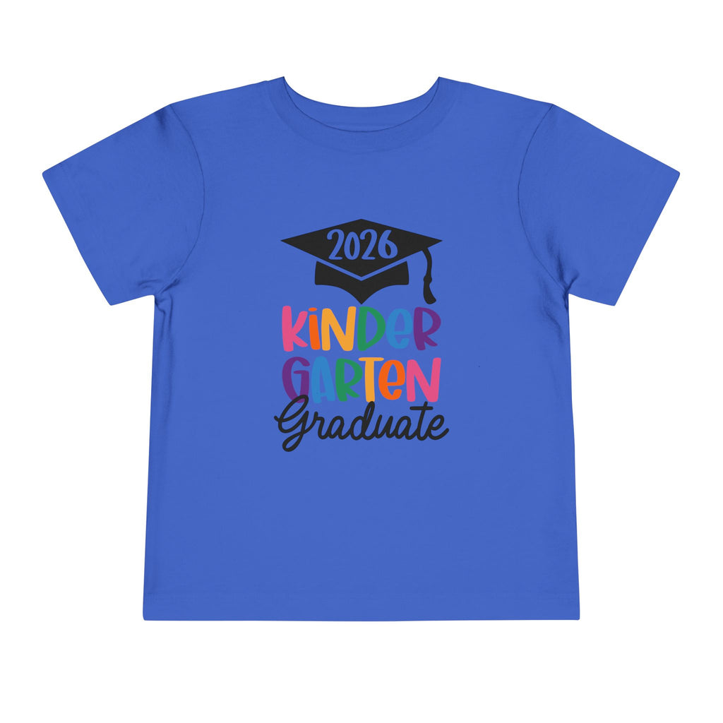 2026 Kindergarten Graduate FRONT & BACK (customize the back) Toddler T-Shirt