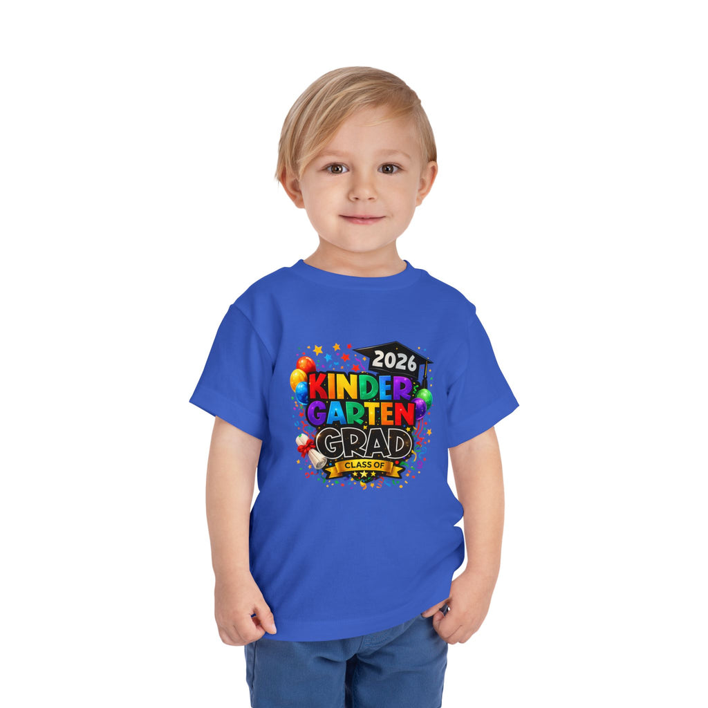 Kindergarten Graduate — Vivid Bright Design Toddler T-Shirt