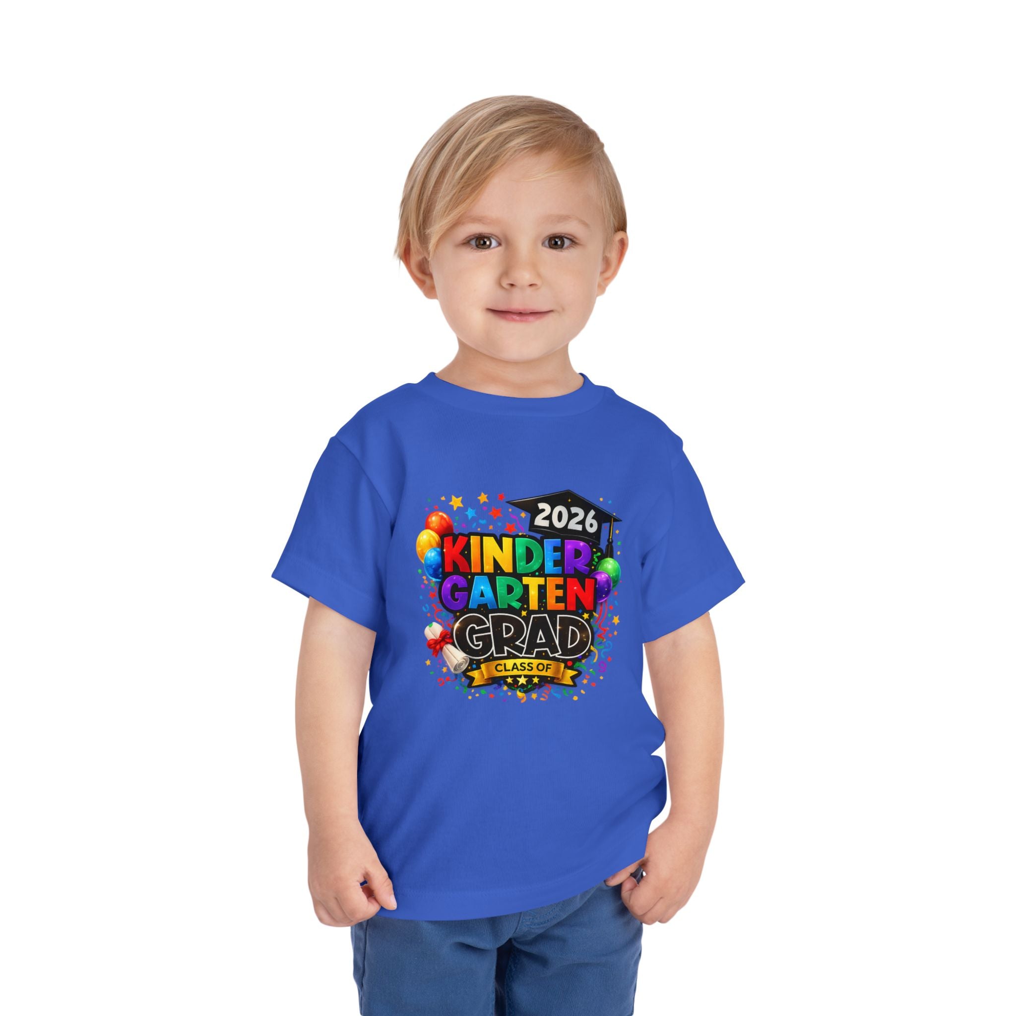 Kindergarten Graduate — Vivid Bright Design Toddler T-Shirt