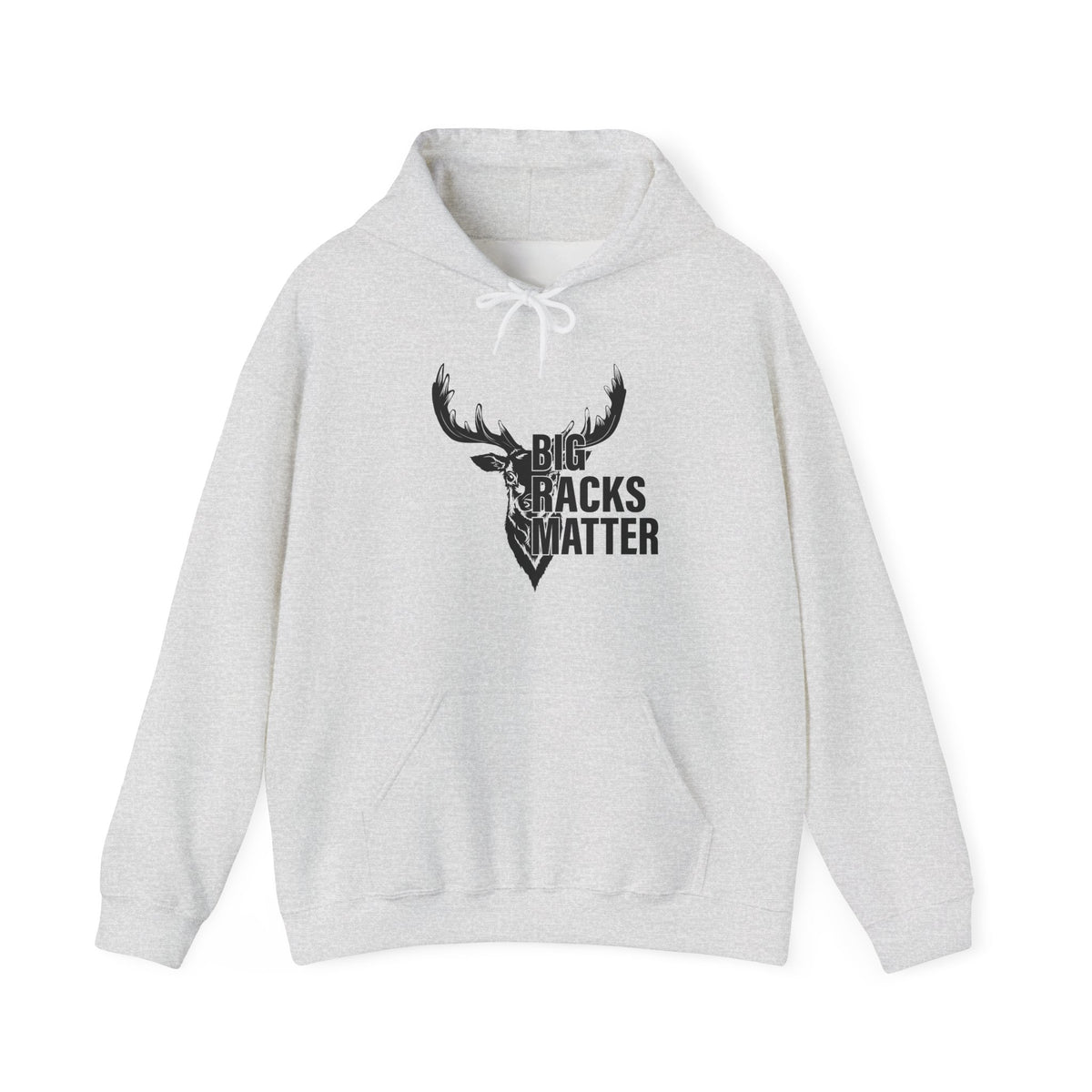Big Racks Matter Deer Antler Hunting Graphic - Cozy Hoodie