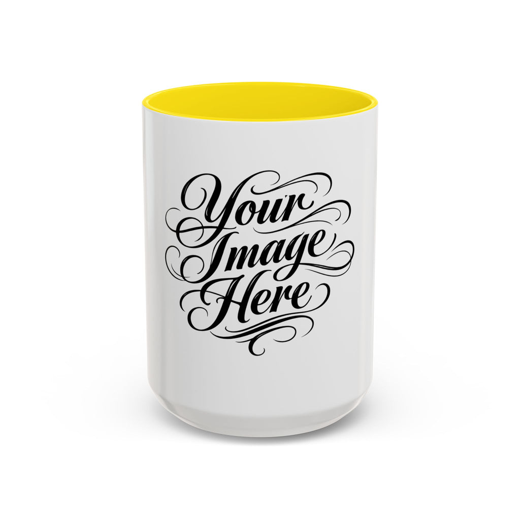 Personalized Accent Coffee Mug — Custom Image & Optional Text | 11oz & 15oz