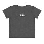Little Miss Kindergarten Grad. FRONT & BACK — Toddler Graduation Tee