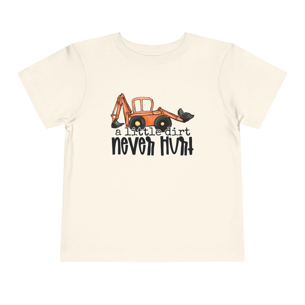 A Little Dirt Never Hurt — Funny Toddler Truck Graphic Tee