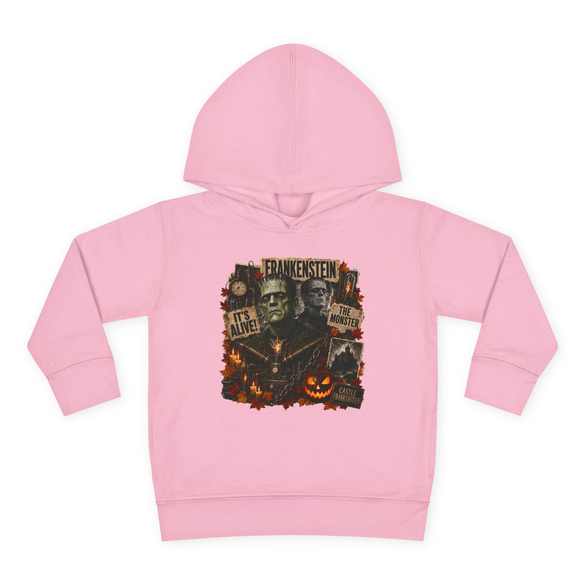 Frankenstein Toddler Hoodie - Cute Spooky Halloween Pullover