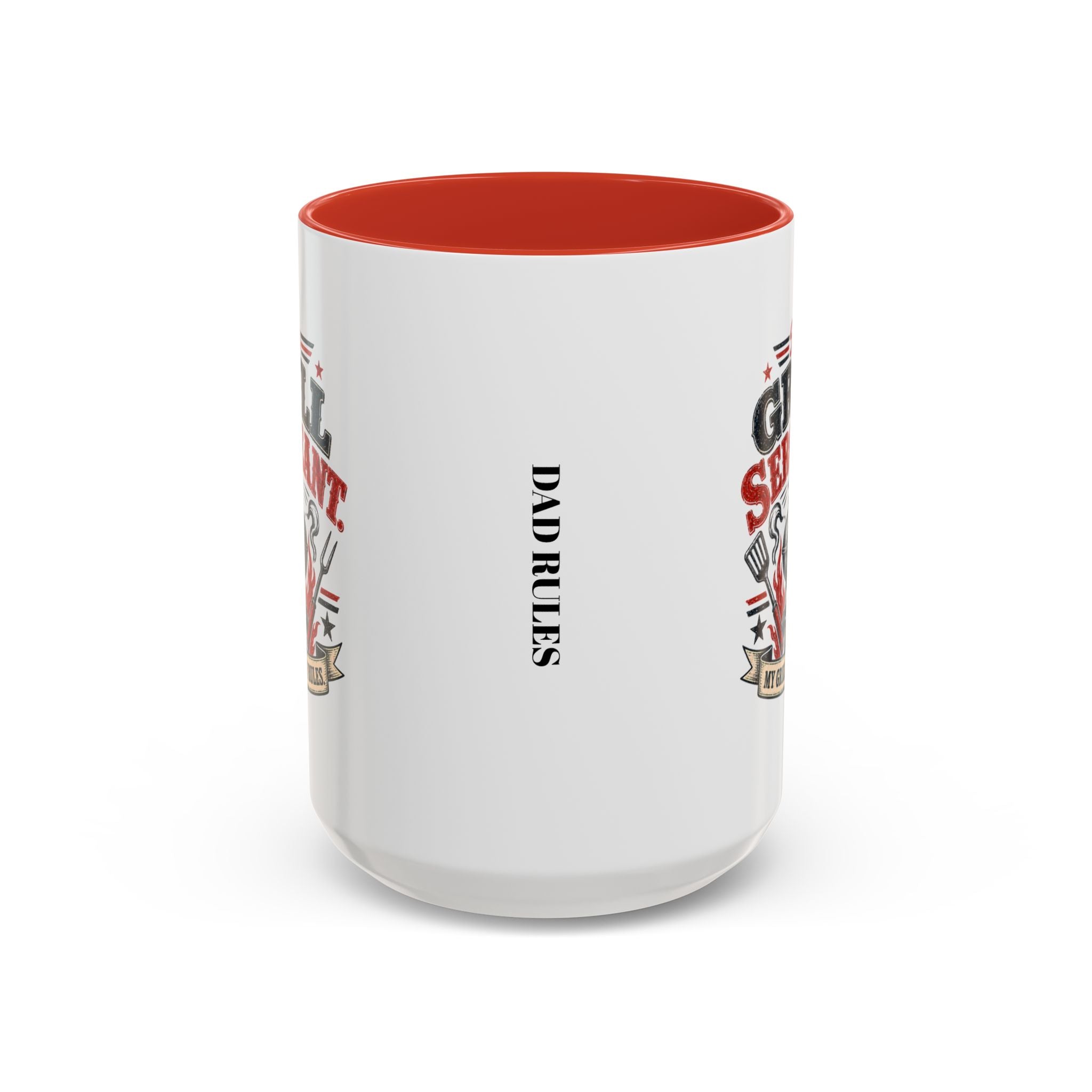 Grill Sergeant Accent Mug – "My Grill, My Rules" Coffee Cup (11/15oz)