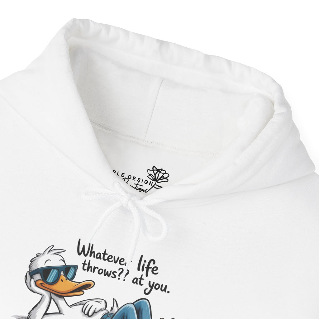 Funny 'Whatever Life Throws At You' Graphic - Cozy Hoodie