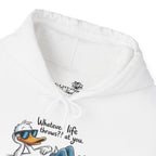 Funny 'Whatever Life Throws At You' Graphic - Cozy Hoodie
