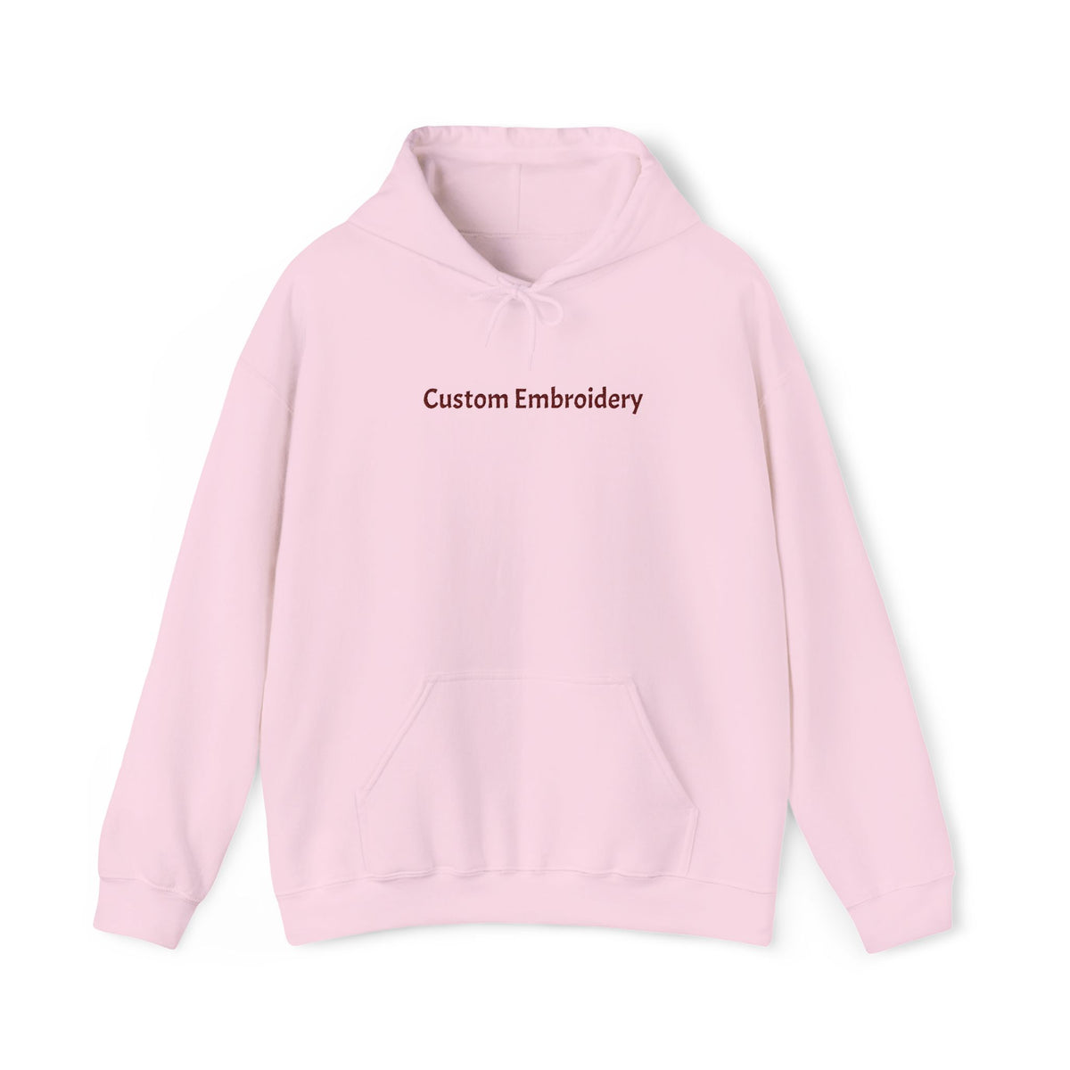 EMBROIDERED Custom Text (Light Colors/Shades) Unisex Hoodies