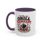 Grill Sergeant Accent Mug – "My Grill, My Rules" Coffee Cup (11/15oz)
