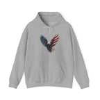 Patriotic American Flag Bald Eagle Graphic - Cozy Hoodie