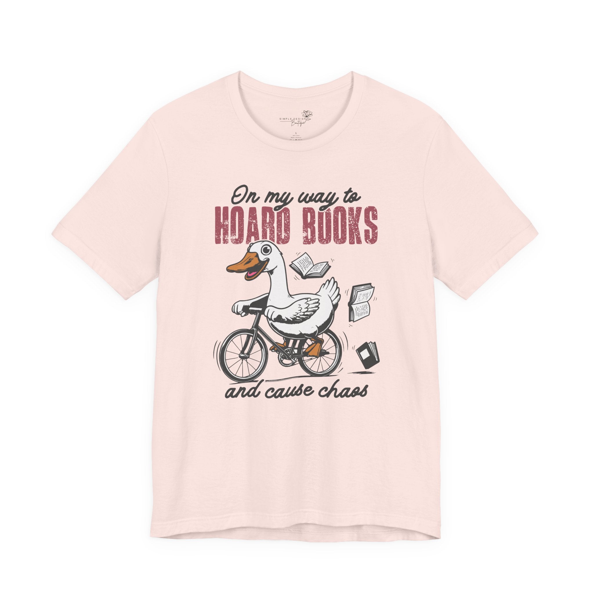On My Way to Hoard Books and Cause Chaos — Funny Women's T-Shirt