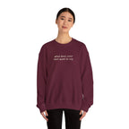 Custom Text Crewneck Sweatshirt — Say It Your Way