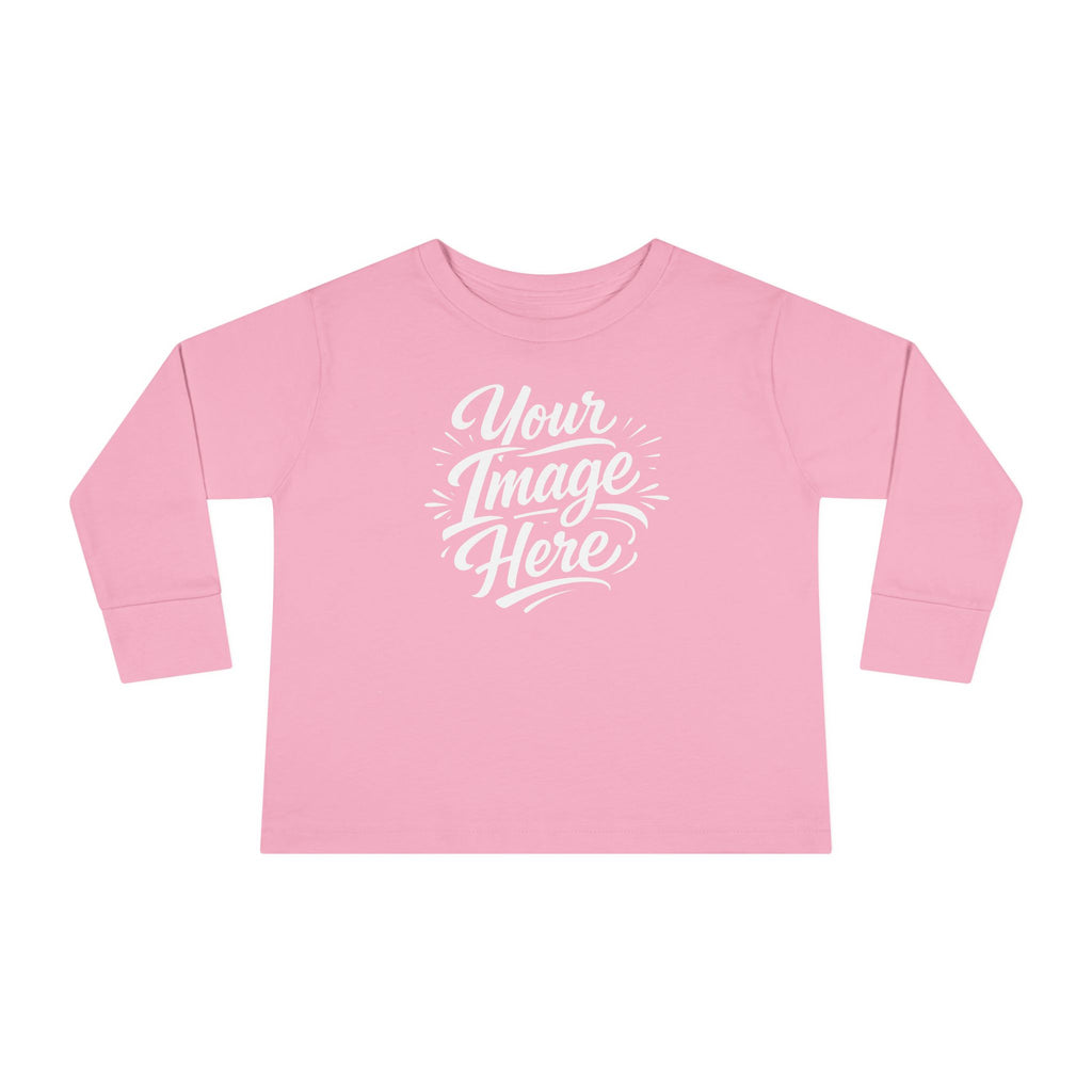 Toddler Long Sleeve Tee — Custom Image & Optional Text