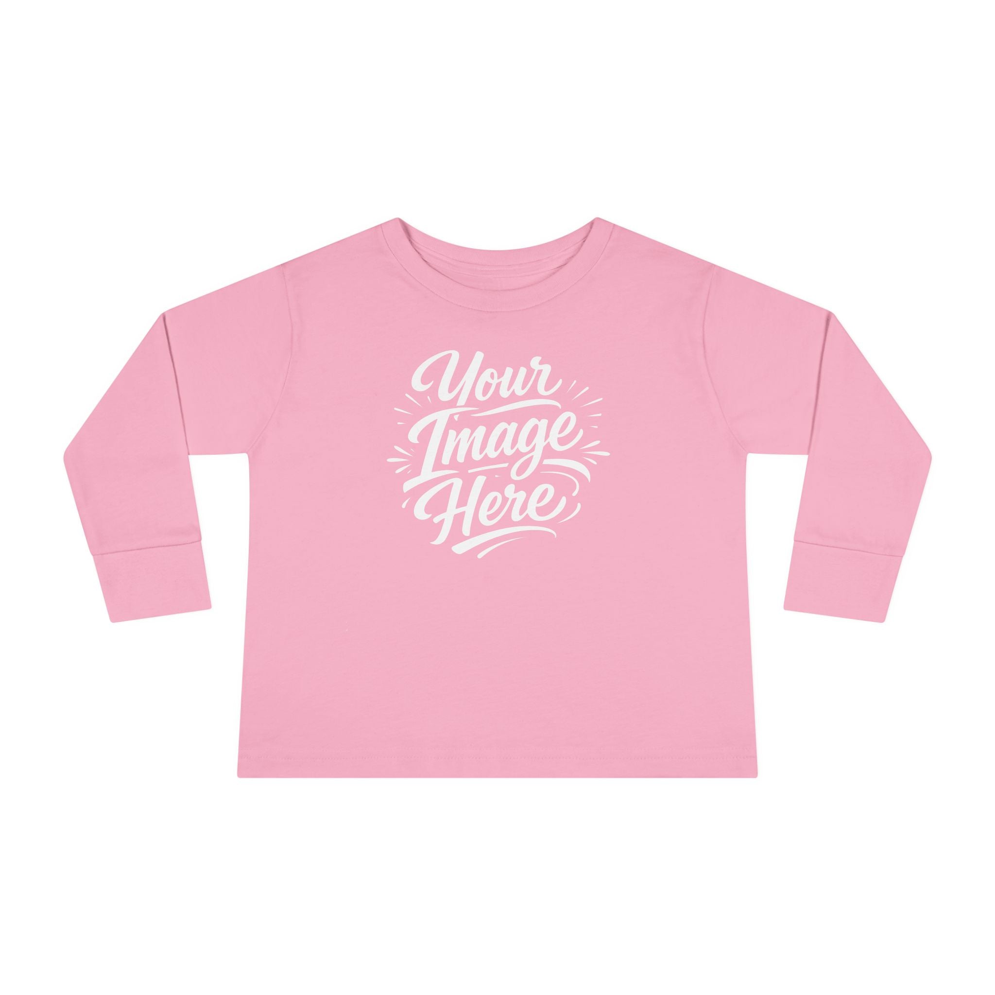 Toddler Long Sleeve Tee — Custom Image & Optional Text