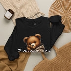 Cute Luxury Bear Bougie-ish Graphic - Pullover Sweatshirt