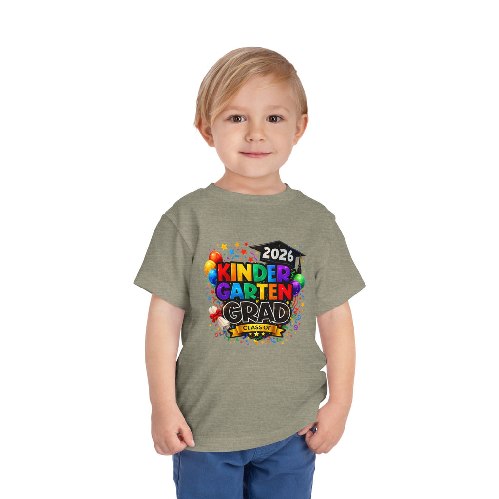 Kindergarten Graduate — Vivid Bright Design Toddler T-Shirt