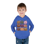 Toddler Halloween Pumpkin Hoodie — Colorful Patterned Jack-O’-Lanterns