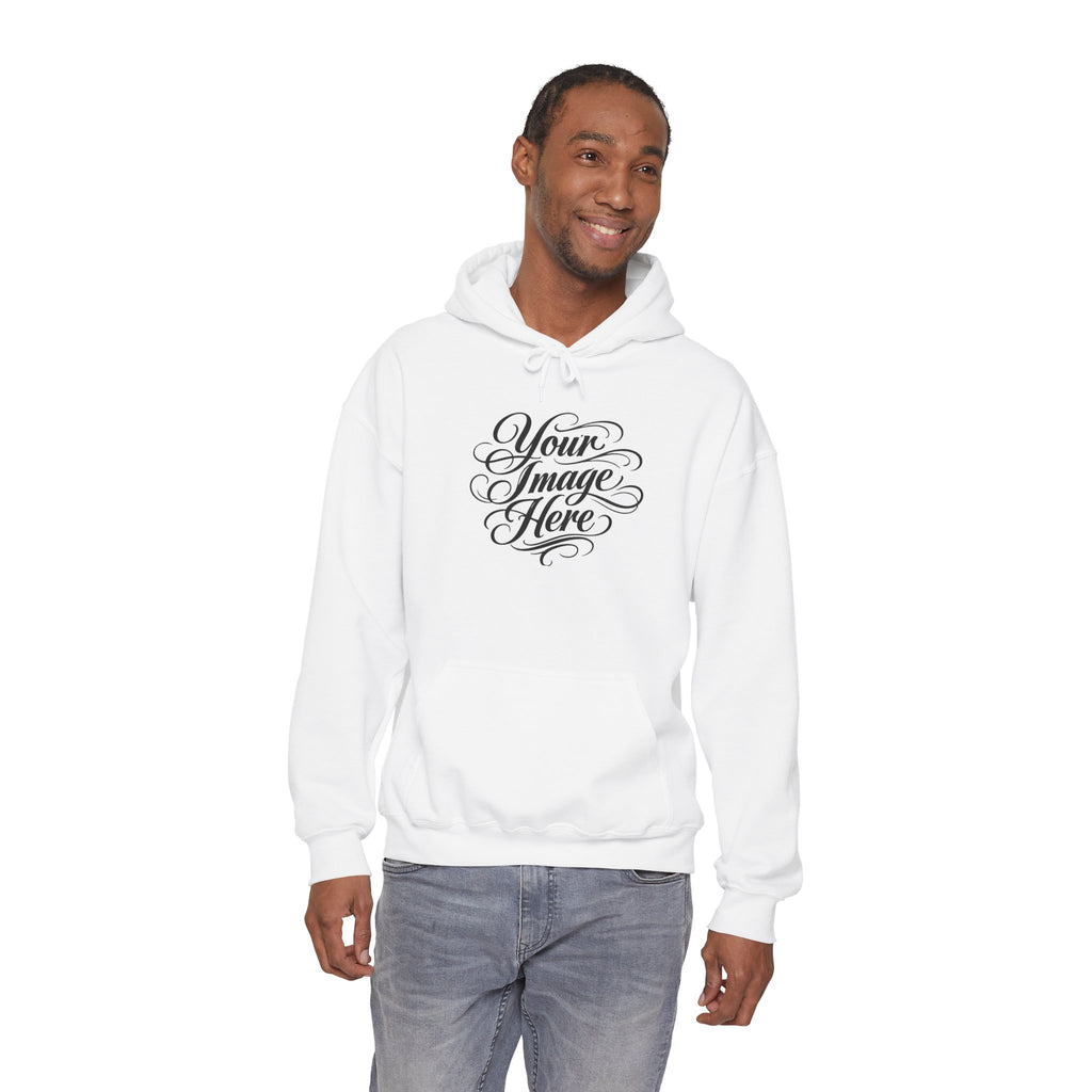 Custom Image & Optional Text Graphic Print - Cozy Hoodie