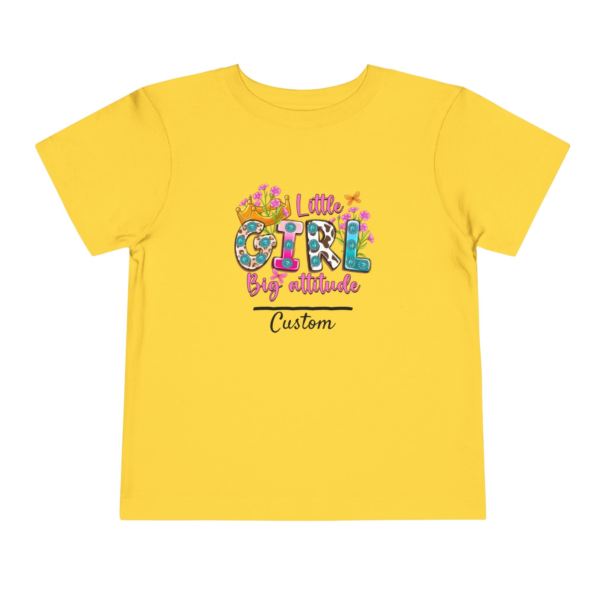 Little Girl, Big Attitude — Customizable Toddler Tee
