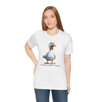 So What Is Your Duck Face Saying? Custom Text Unisex T-Shirt - Print