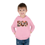 Toddler Hoodie - "BOO" Plaid Halloween Pullover