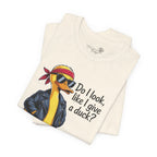 Do I Look Like I Give a Duck — Funny Cartoon Duck Women's T-Shirt