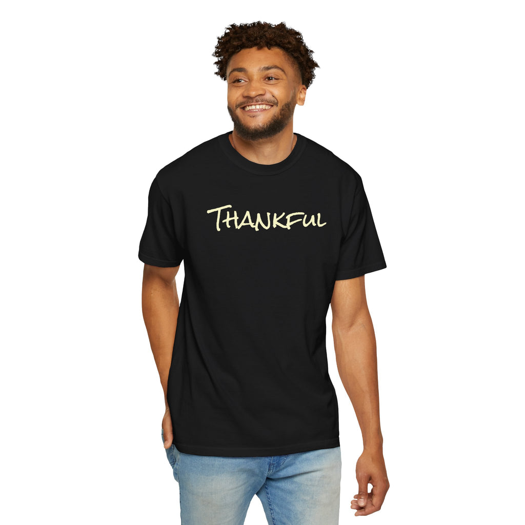 Thankful Unisex Comfort Colors T-Shirt – Gratitude Thanksgiving Tee