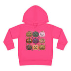 Toddler Halloween Pumpkin Hoodie — Colorful Patterned Jack-O’-Lanterns