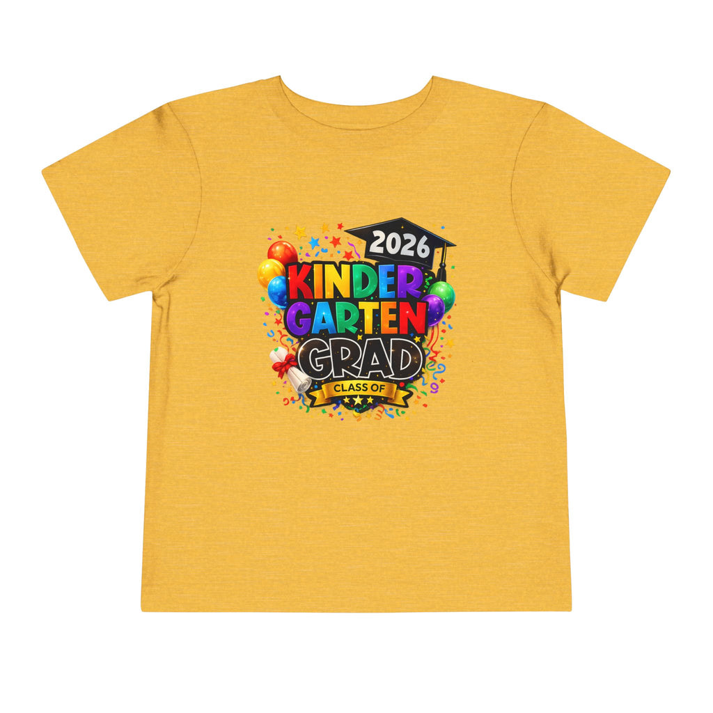 Kindergarten Graduate — Vivid Bright Design Toddler T-Shirt