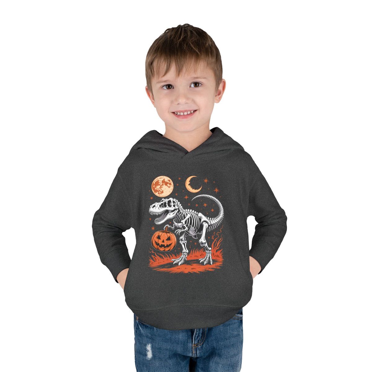 Toddler Halloween Dinosaur Pullover Hoodie
