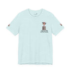 Just an RN and her books Unisex T-Shirt with imprinted sleeves - Print
