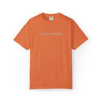EMBROIDERED Custom Text Comfort Colors Unisex (Dark Colors/Shades) T-Shirt