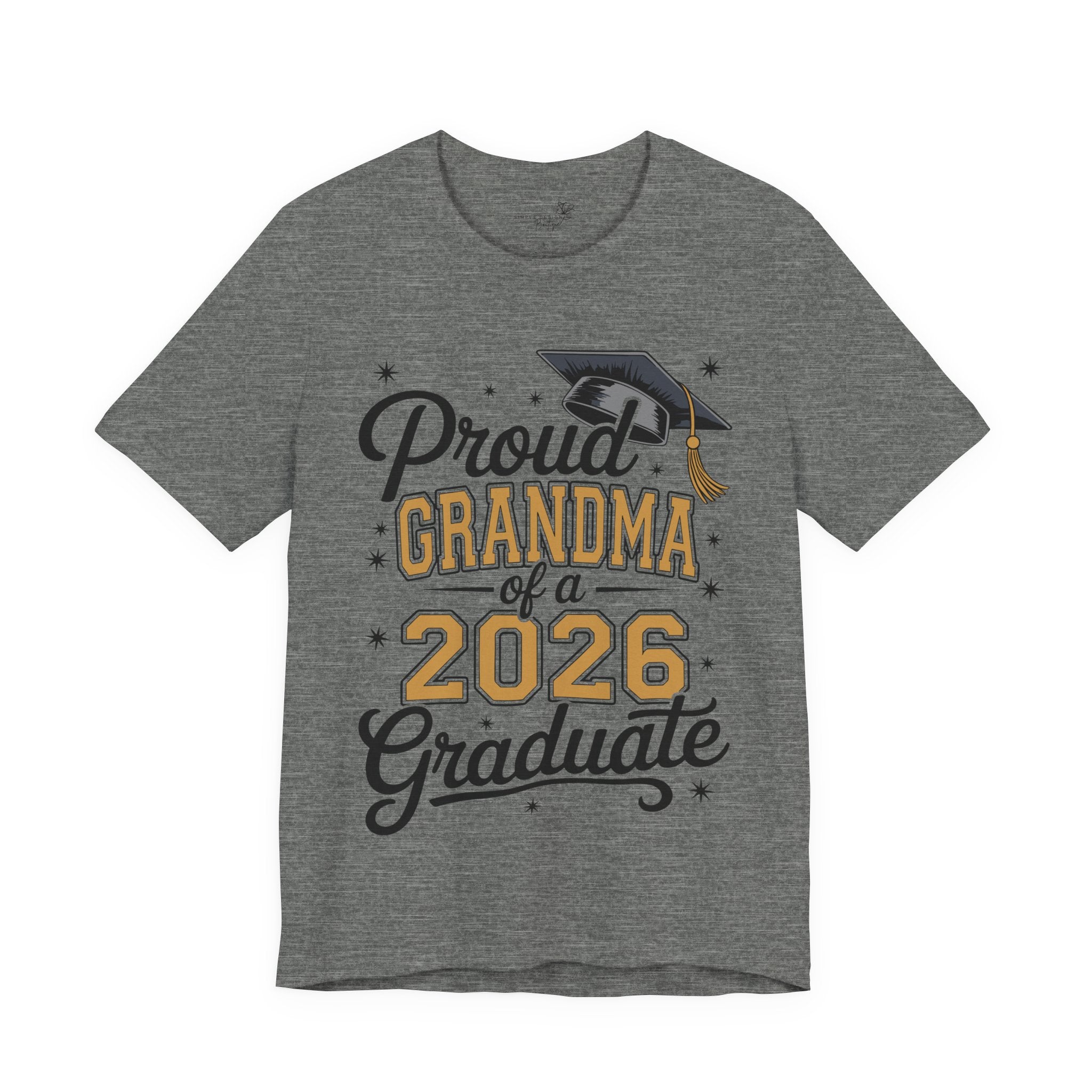 Proud Grandma of a 2026 Graduate FRONT & BACK upload photo T-Shirt