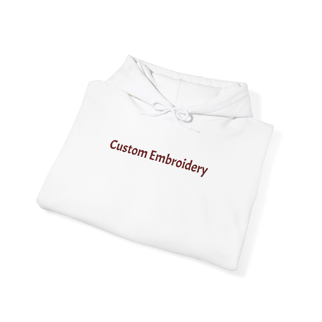 EMBROIDERED Custom Text (Light Colors/Shades) Unisex Hoodies