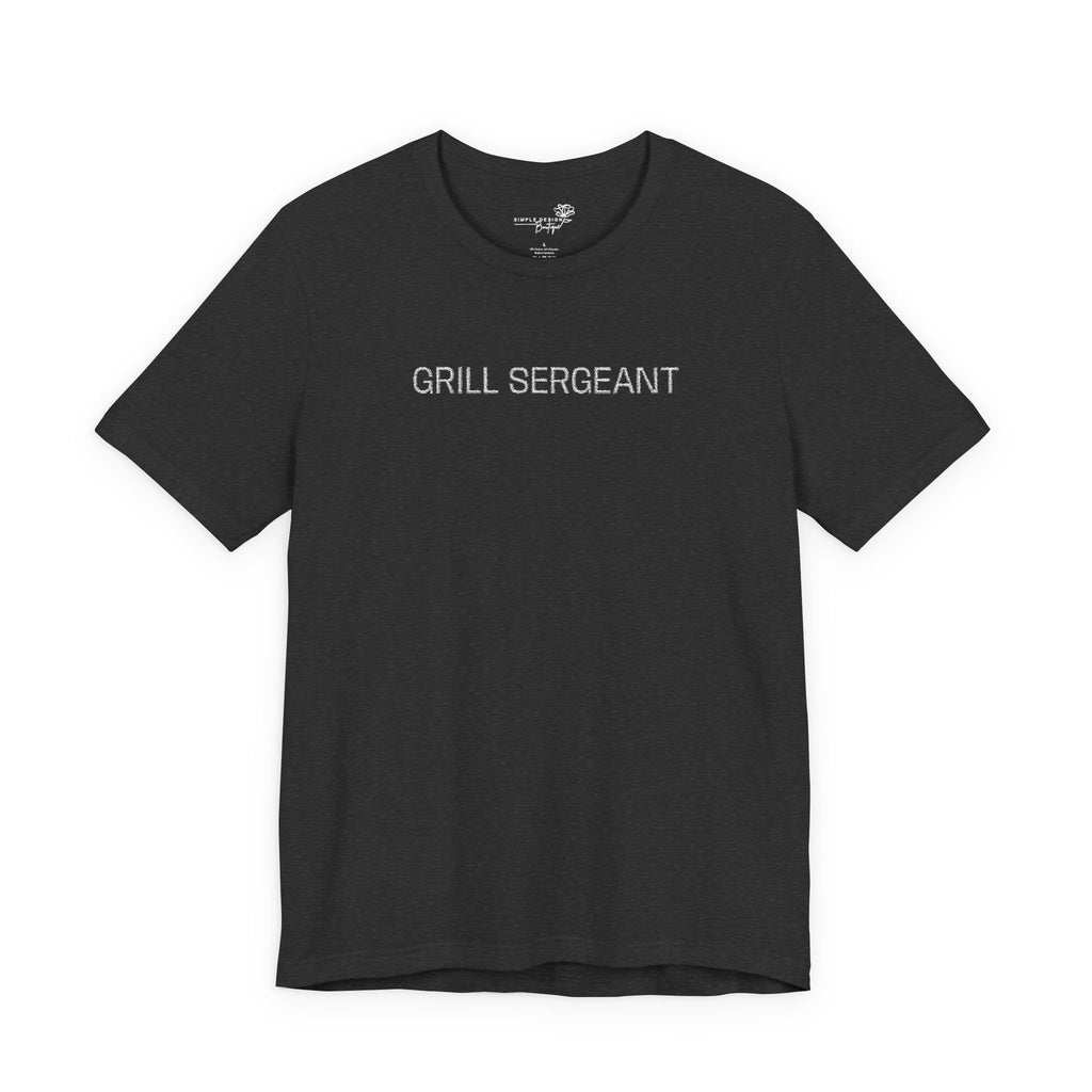 Grill Sergeant — Embroidered Men’s T-Shirt