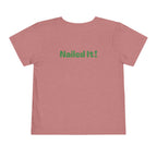 Miss Pre-K Grad — Personalized Name FRONT, Nailed It BACK Toddler T-Shirt