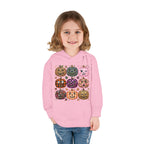 Toddler Halloween Pumpkin Hoodie — Colorful Patterned Jack-O’-Lanterns