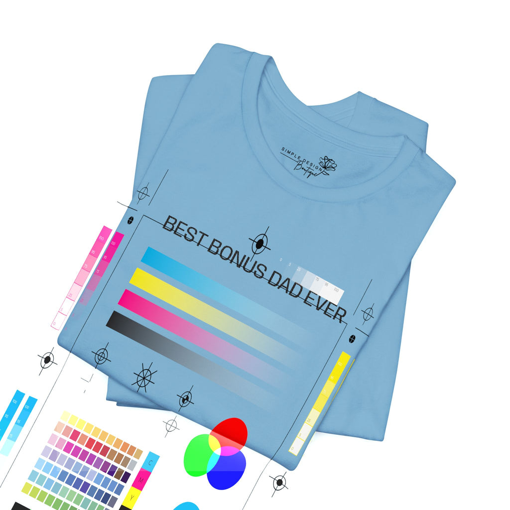 Best Bonus Dad Ever — Embroidered T-Shirt