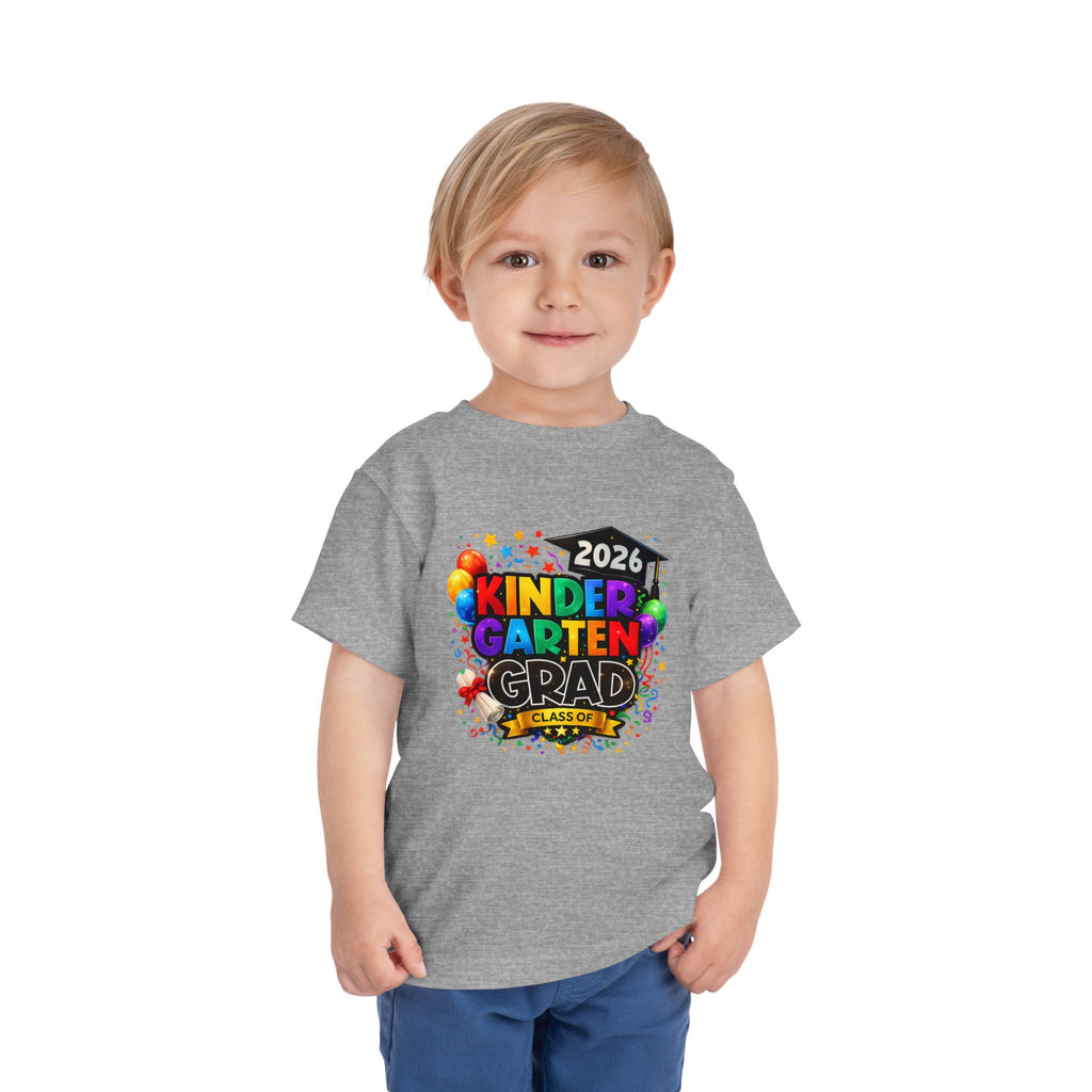 Kindergarten Graduate — Vivid Bright Design Toddler T-Shirt