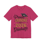 Proud Grandma of a 2026 Graduate FRONT & BACK upload photo T-Shirt