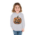 Toddler Halloween Pumpkin Hoodie — Patchwork Jack-O'-Lantern Pullover